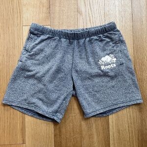 Roots Sweat Shorts in Blue / Grey Salt & Pepper Size Large